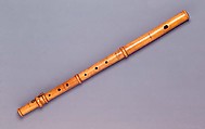 Transverse Flute in F, William A. Pond & Company (American, New York), boxwood, brass, American
